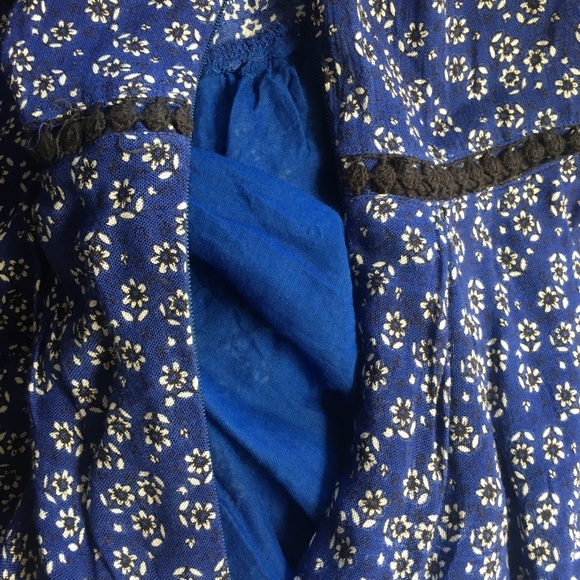 💙NWOT Blue Bohemian Inspired Dress - Picture 5 of 10